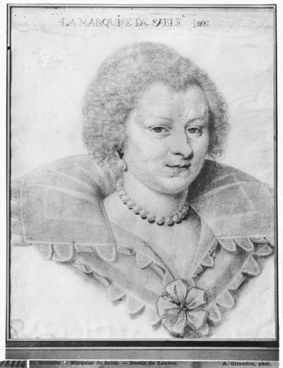 Portrait de Magdeleine de Souvre (1599-1678) Marquise de Sablé, 1621 - Daniel Dumonstier or Dumoustier